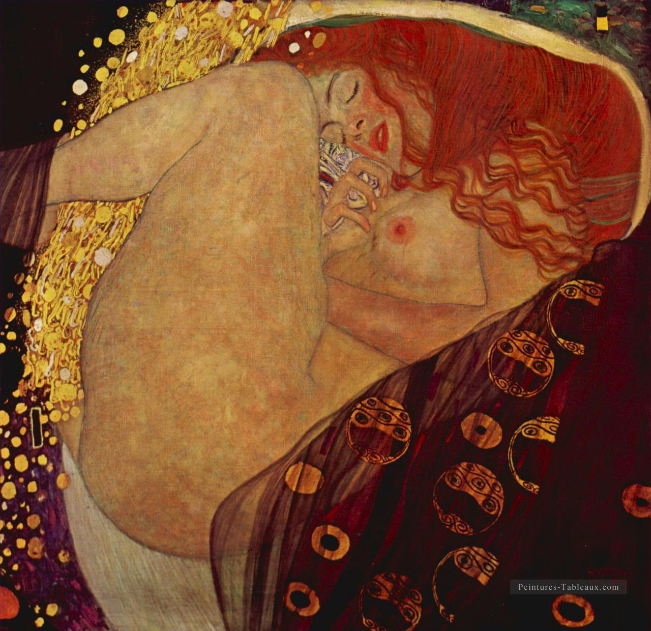 Danae Gustav Klimt Nu impressionniste Peintures à l'huile
